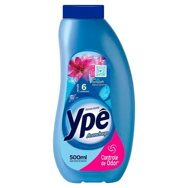Encontraproduto.com.br - Amaciante de Roupas Ypê Aconchego Azul Frasco com 500ml