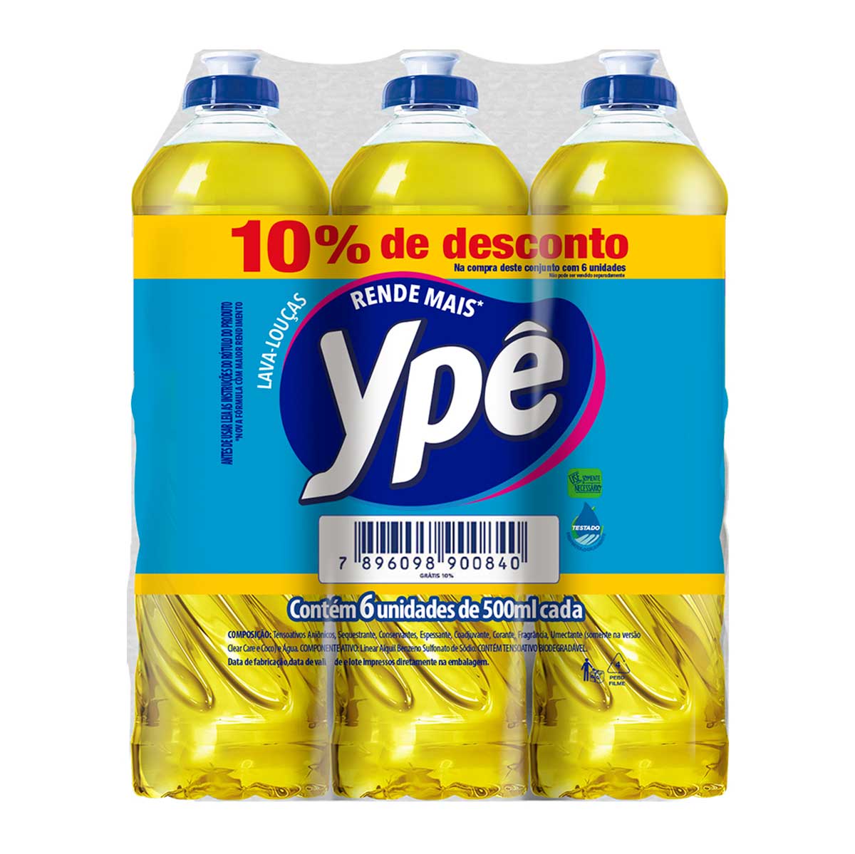 Encontraproduto.com.br - Lava Louças Ypê Neutro 500ml c/ 6 unidades (10% de desconto)