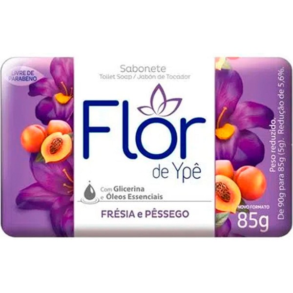 Encontraproduto.com.br - Sabonete Flor de Ypê Frésia e pêssego Unidade com 85g