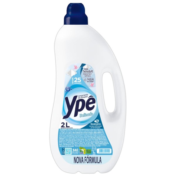 Encontraproduto.com.br - Amaciante de Roupas Ypê Delicado Frasco com 2L