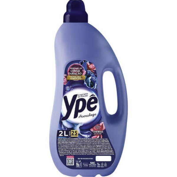 Amaciante de Roupas Ypê Aconchego Azul Frasco com 2L