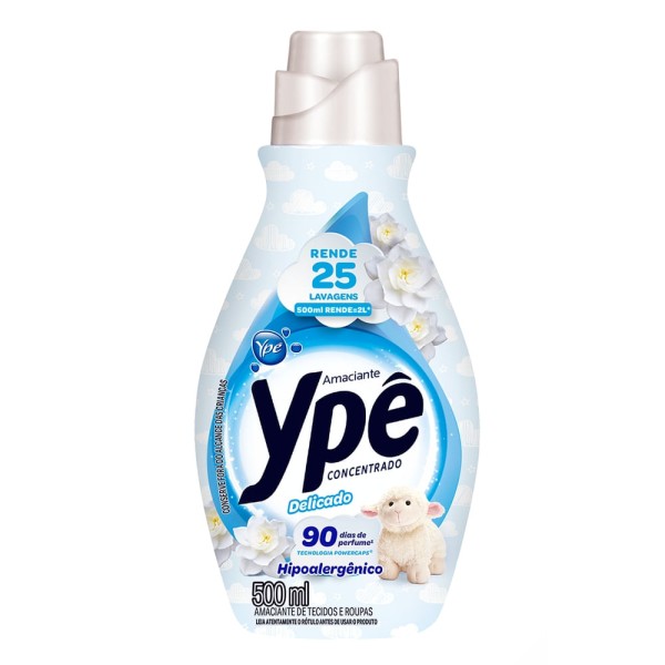 Encontraproduto.com.br - Amaciante para Roupas Concentrado Ypê Delicado Frasco com 500ml