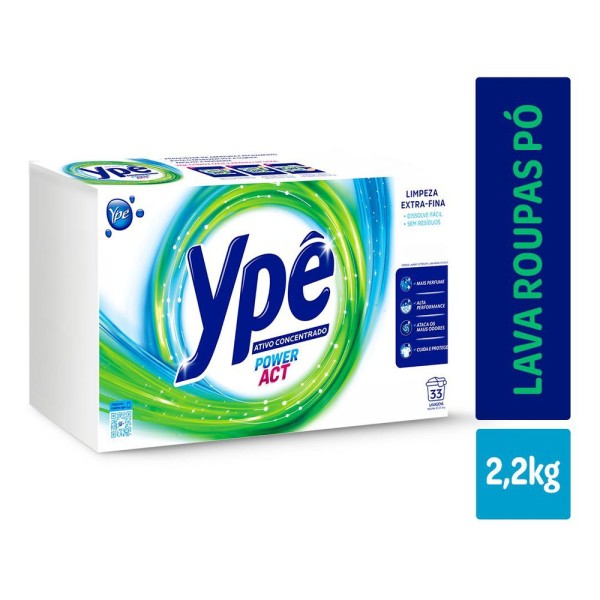 Encontraproduto.com.br - Detergente Em Pó Ype Power Act 2,2KG