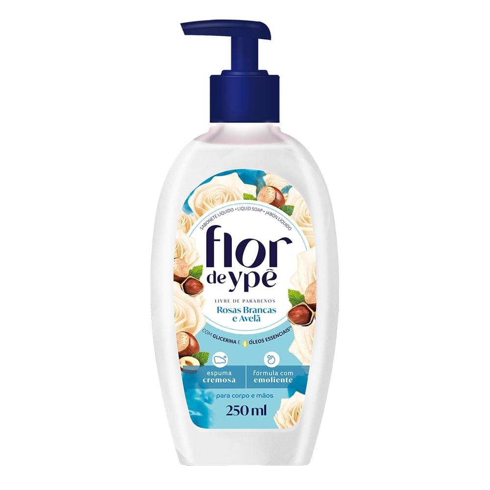 Encontraproduto.com.br - Sabonete Líquido Flor de Rosas Brancas e Avelã Ypê 250ml