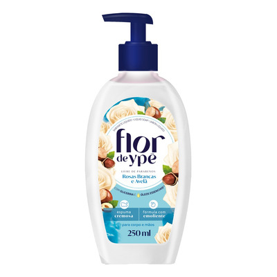 Encontraproduto.com.br - Sabonete Líquido Flor de Rosas Brancas e Avelã Ypê 250ml