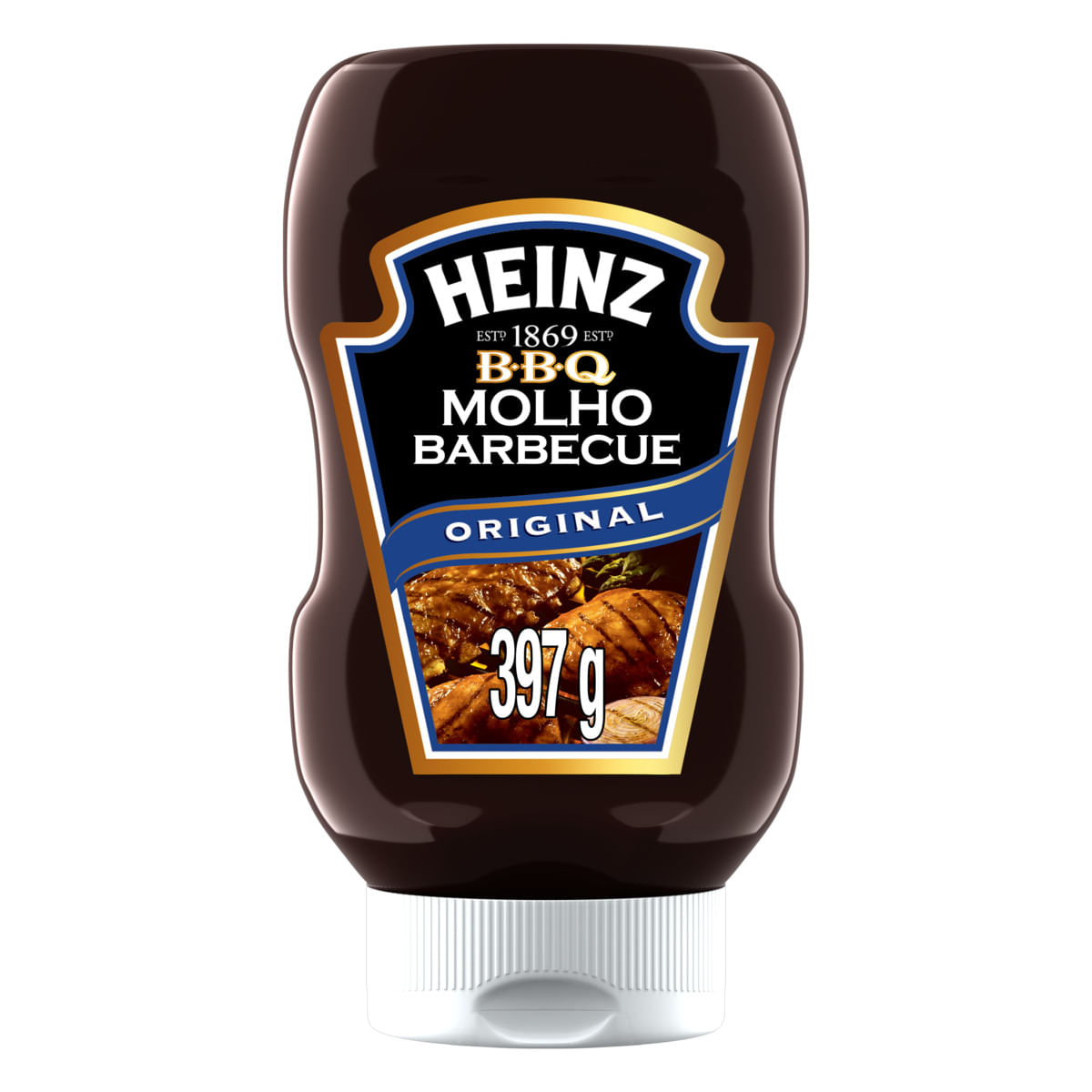 Encontraproduto.com.br - Molho Barbecue Heinz Top Down 397g