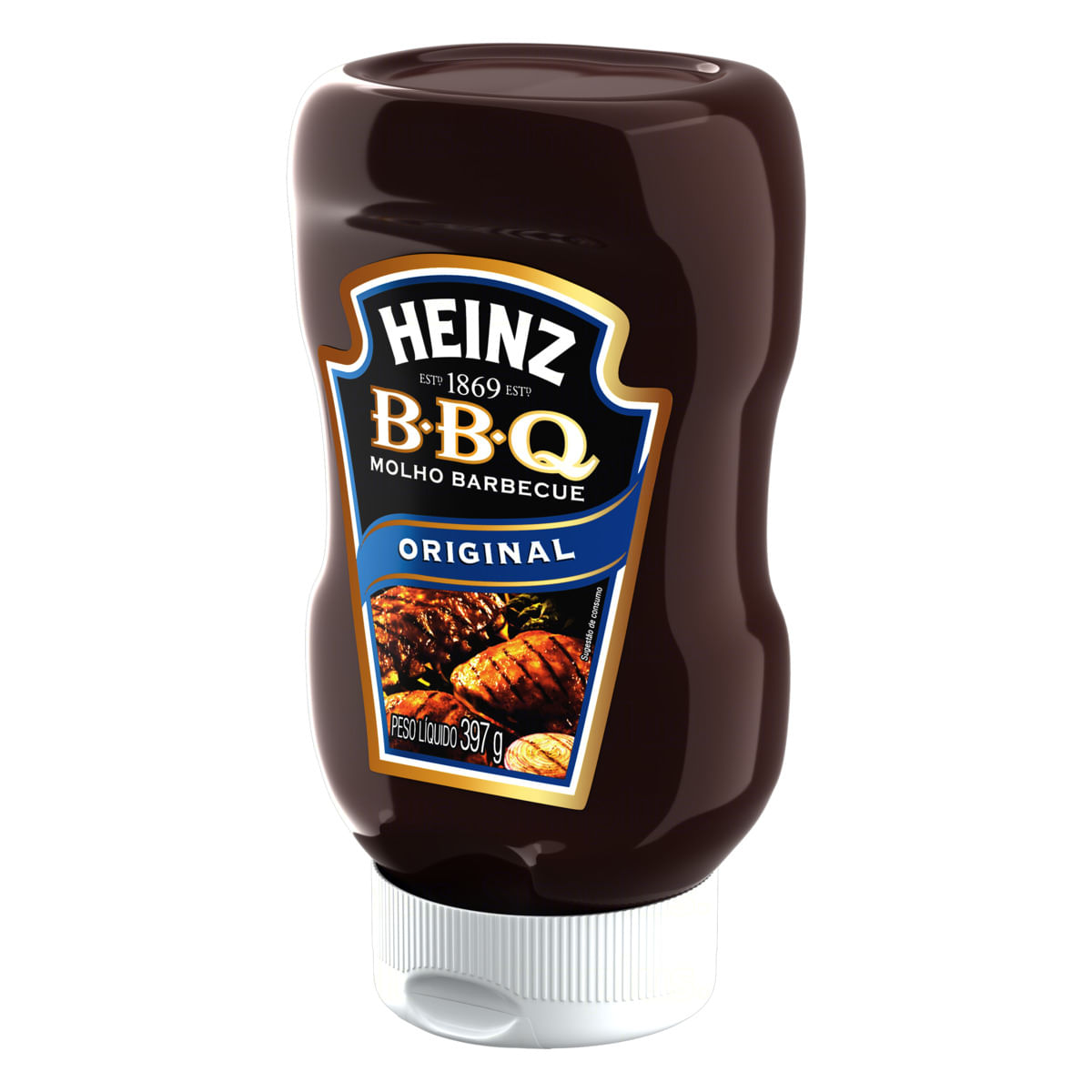 Encontraproduto.com.br - Molho Barbecue Heinz Top Down 397g