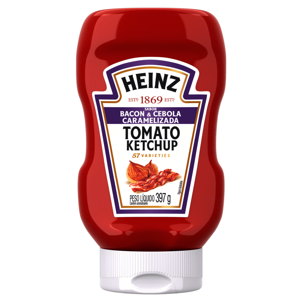 Encontraproduto.com.br - Ketchup Heinz Bacon e cebola Pet com 397g