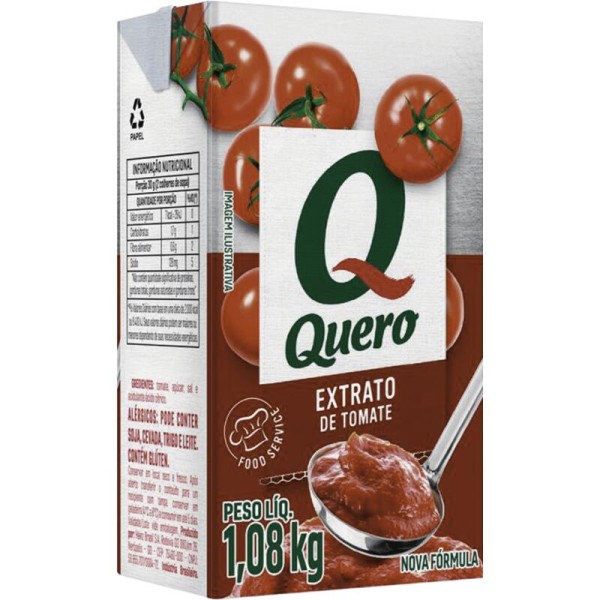 Extrato de Tomate Quero TP com 1,080kg
