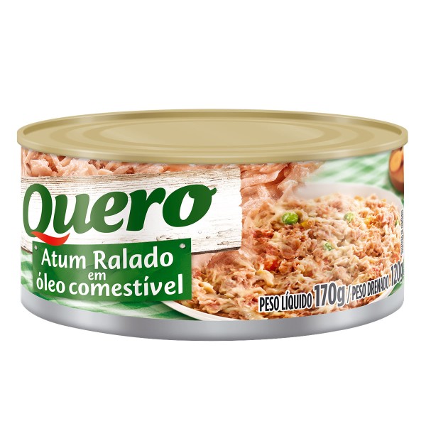 Atum Ralado em Óleo Quero 170g