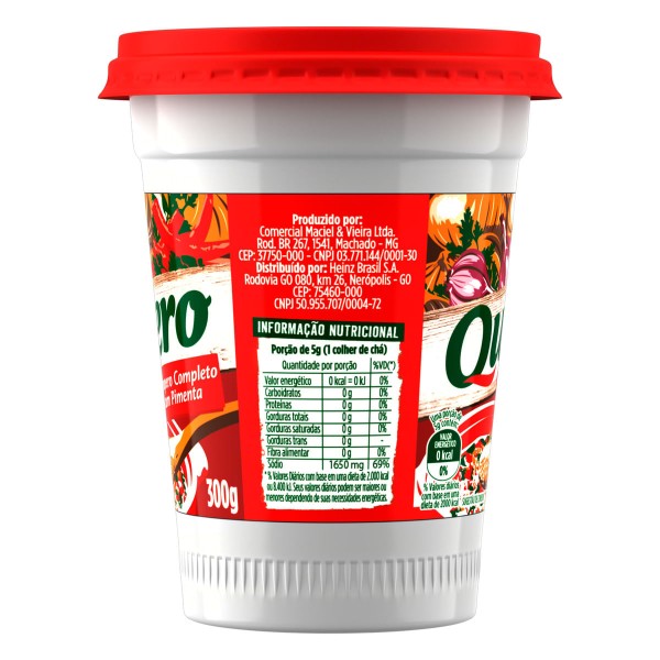 Encontraproduto.com.br - Tempero Completo c/ Pimenta 300g - Quero