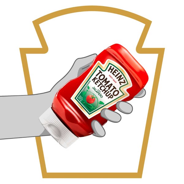 Encontraproduto.com.br - Ketchup Heinz Jalapeño 397 g