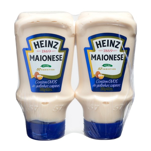 Encontraproduto.com.br - Maionese Heinz Pack com 2 Unidades 390g Cada
