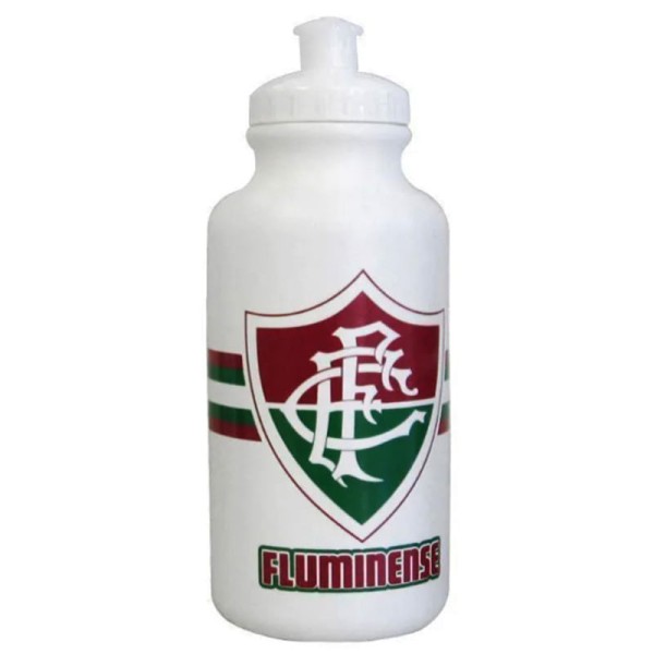 Encontraproduto.com.br - Garrafa De Agua Squeeze Plástico Fluminense 500ML Branco