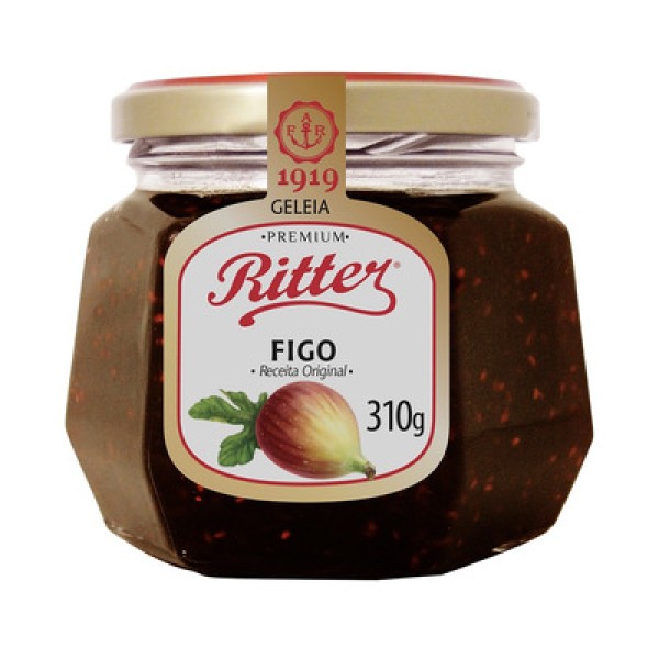 Geleia Ritter Tradicional Com Pedaços De Figo Vidro 310g