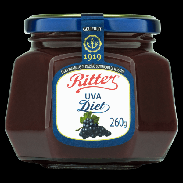 Encontraproduto.com.br - Geleia Uva Diet Ritter Gelifrut Vidro 260g