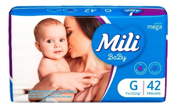 Fralda Mili Baby Mega Tamanho Xg C/36