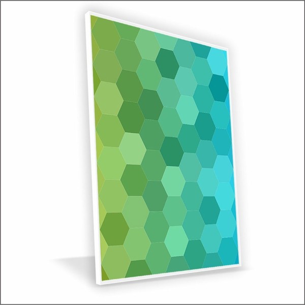 Encontraproduto.com.br - Quadro Colméias Canvas Sem Vidro Tamanho-moldura 60x40 Filete Cor Branca