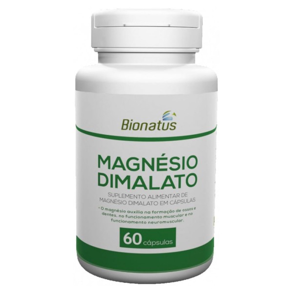 Encontraproduto.com.br - Kit Magnésio Dimalato Bionatus Com 6 Potes De 60 Cáps Cada