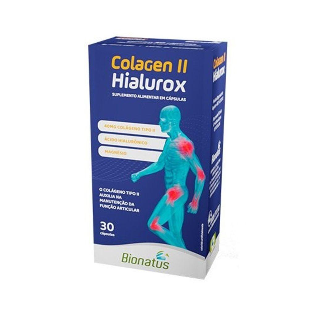 Encontraproduto.com.br - Hialurox Colágeno Tipo II Bionatus 30  Cápsulas