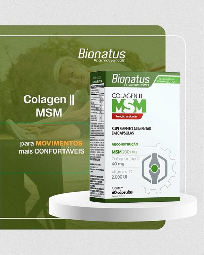 Encontraproduto.com.br - Colágeno Li Msm Bionatus | Com 60 Cápsulas
