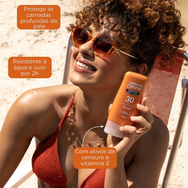 Encontraproduto.com.br - Protetor Solar Corporal Cenoura & Bronze FPS 30 com 110ml