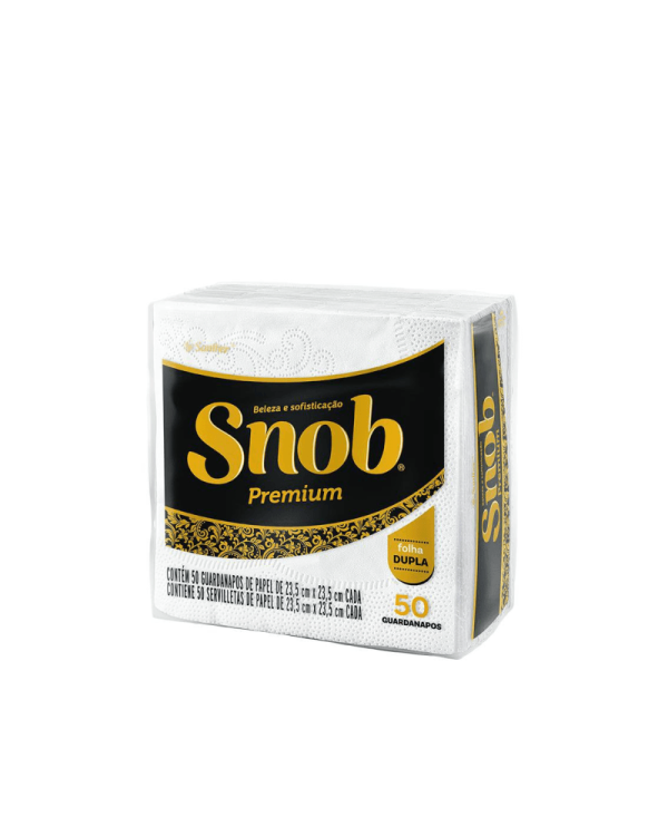 Encontraproduto.com.br - Guardanapo Snob Folha Dupla Pequeno com 50 folhas