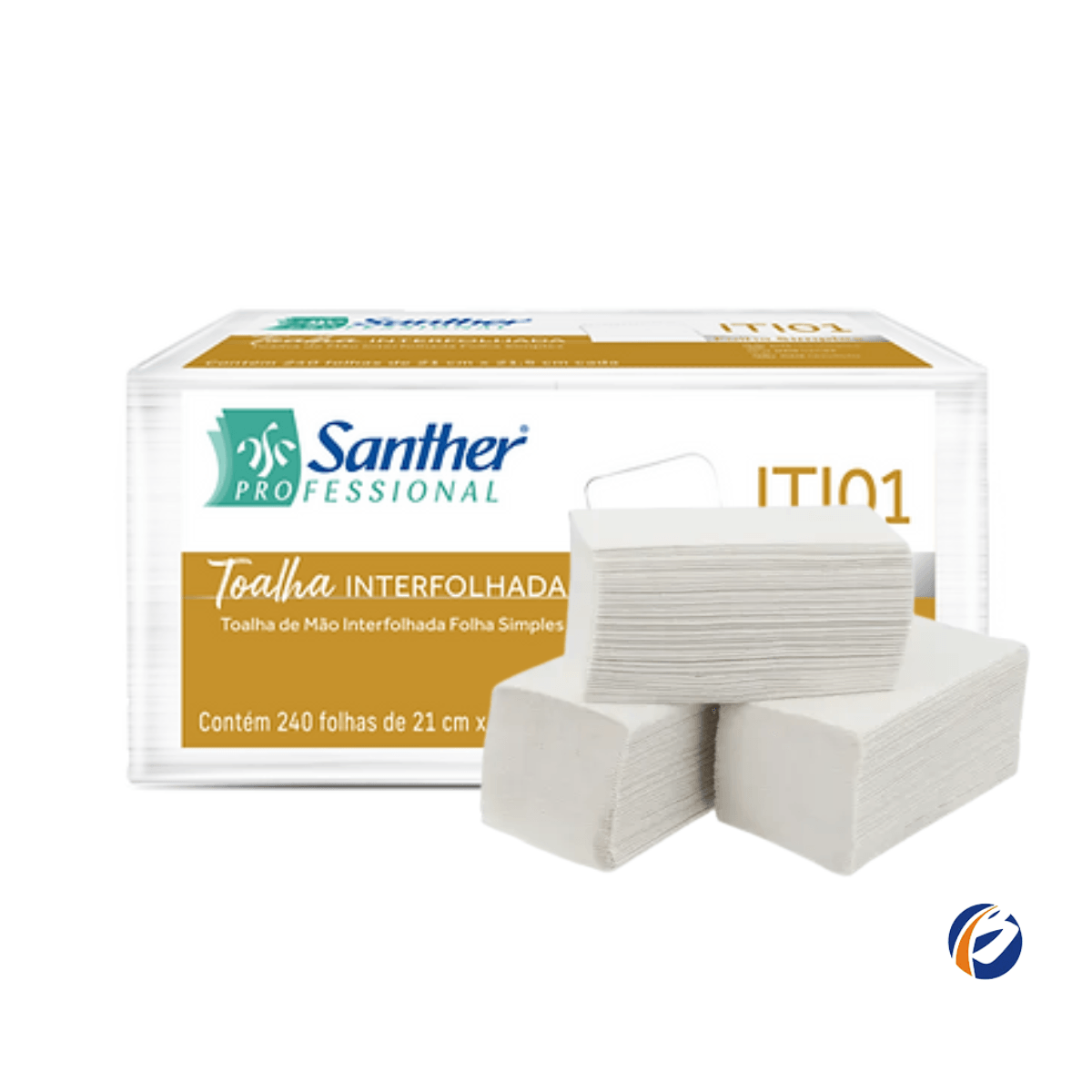 Encontraproduto.com.br - Papel Toalha Interfolha 2 Dobras Folha Simples ITI01 240 folhas Inovatta
