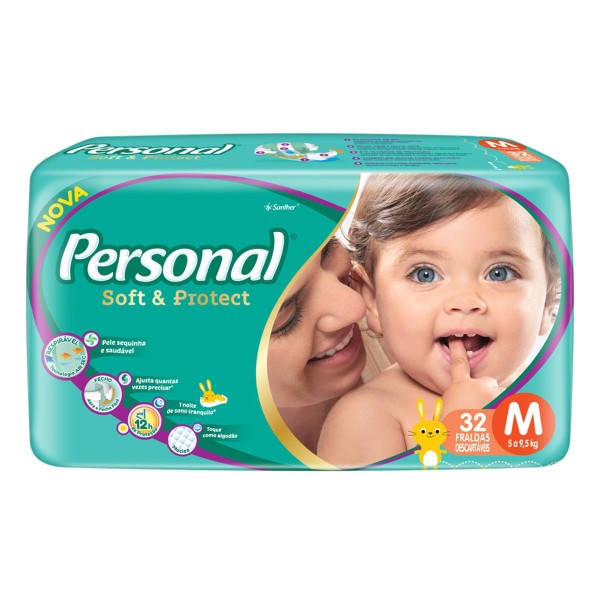 Encontraproduto.com.br - Fralda Personal Soft E Protect Jumbo M Com 26 Unidades