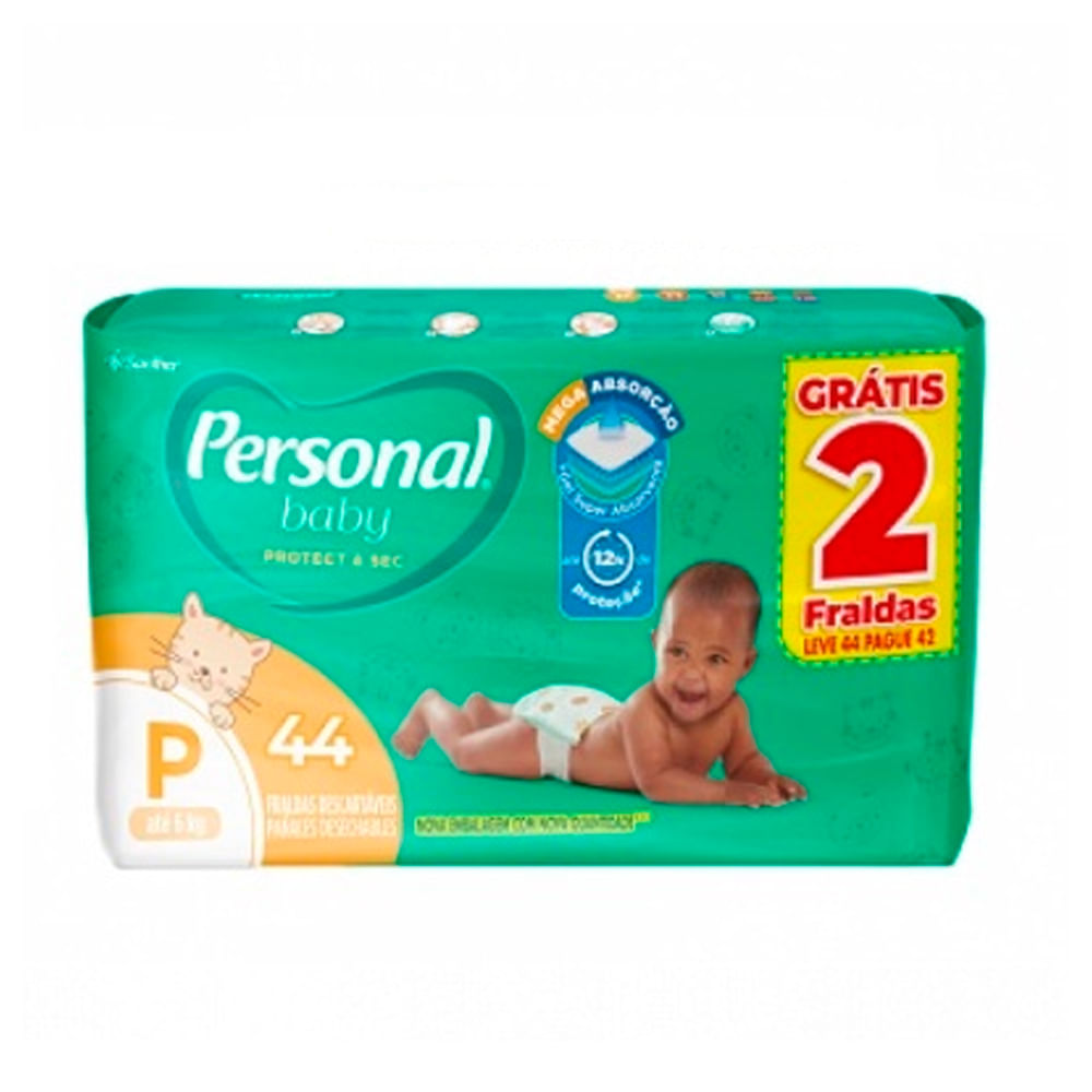 Encontraproduto.com.br - Fraldas PERSONAL Soft Protect P Pacote 50un