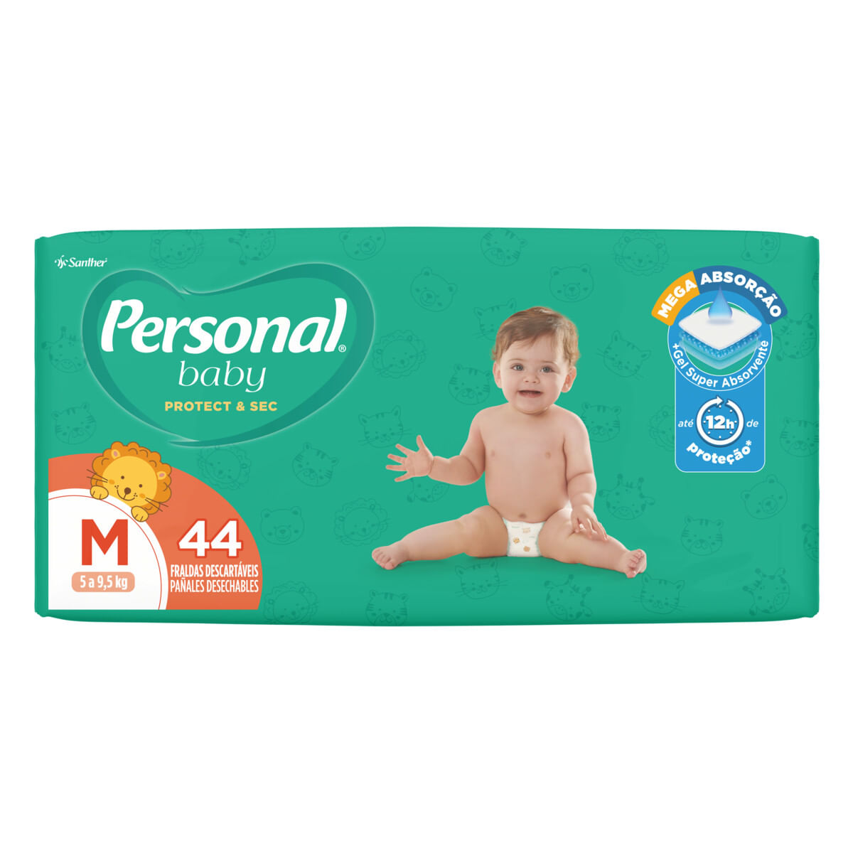 Encontraproduto.com.br - Fraldas Soft Protect PERSONAL Mega M Pacote 44un