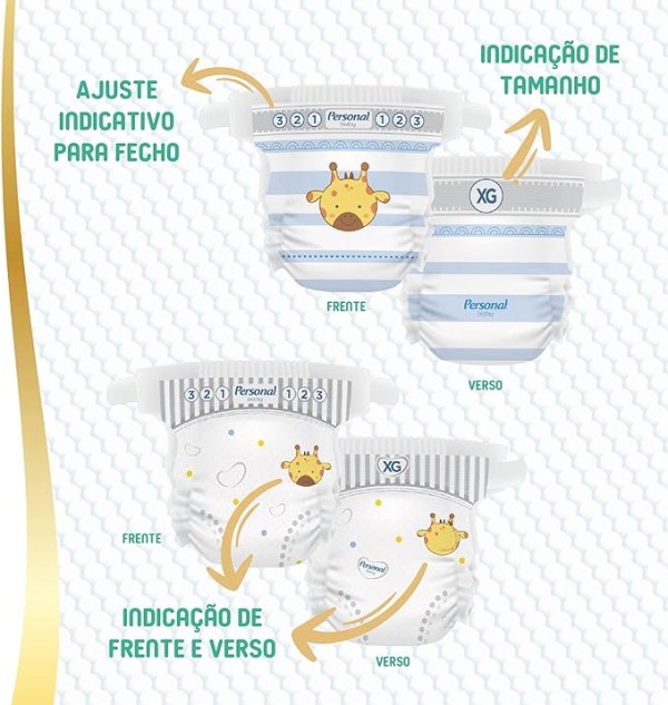 Encontraproduto.com.br - Fralda Personal Baby Premium Protection M com 20 fraldas