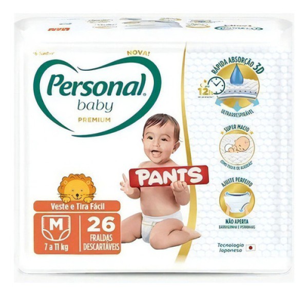 Encontraproduto.com.br - Fralda Personal Baby Premium Pants Extra Grande com 18 Fraldas