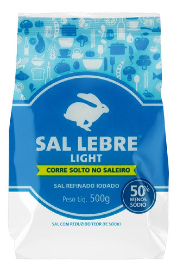 Sal Marinho Grosso Iodado para Churrasco Lebre 500g
