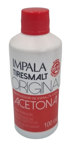 Encontraproduto.com.br - Removedor De Esmalte Tiresmalt 100ml Original Com Acetona - Impala