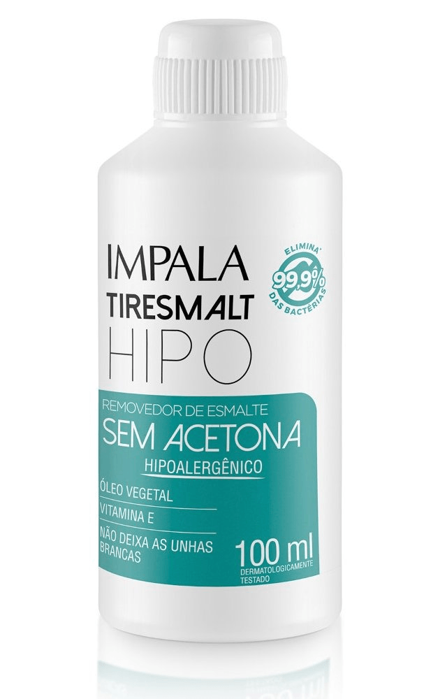 Encontraproduto.com.br - Removedor De Esmalte Tiresmalt 100ml Hipoalergenico Sem Acetona - Impala
