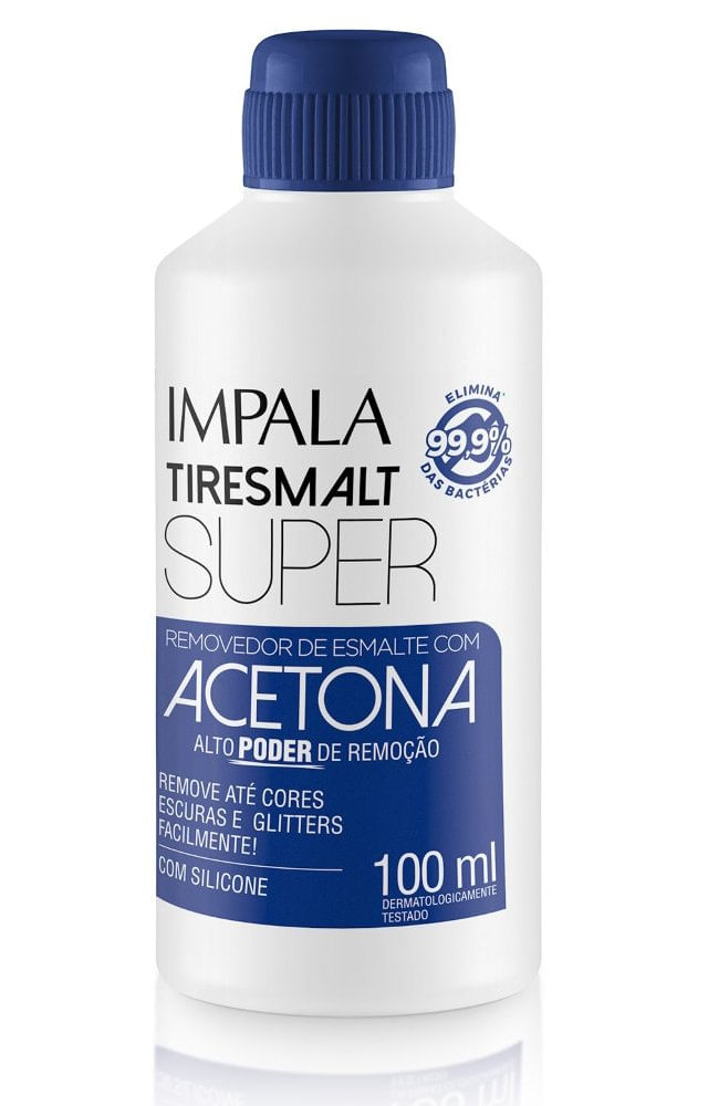 Removedor de Esmalte Hipoalergênico Super Impala 100ml