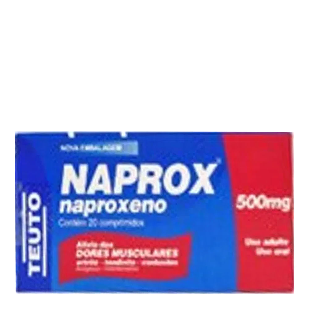 Encontraproduto.com.br - Naprox Teuto 500mg com 20 comprimidos