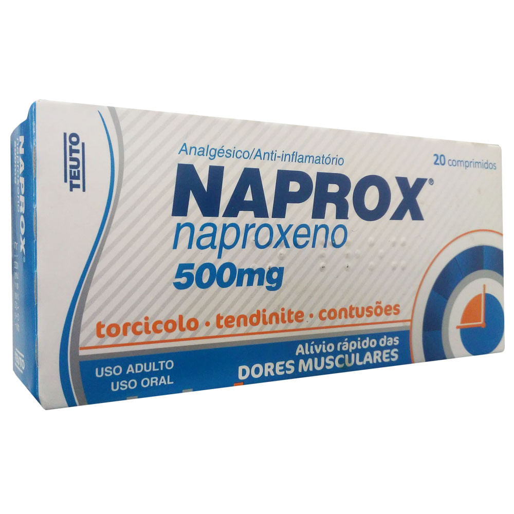 Encontraproduto.com.br - Naprox Teuto 500mg com 20 comprimidos