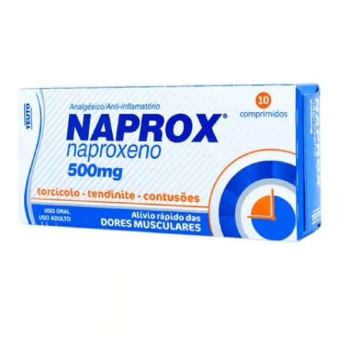 Encontraproduto.com.br - Naprox Naproxeno 500mg Com 10 Comprimidos Teuto