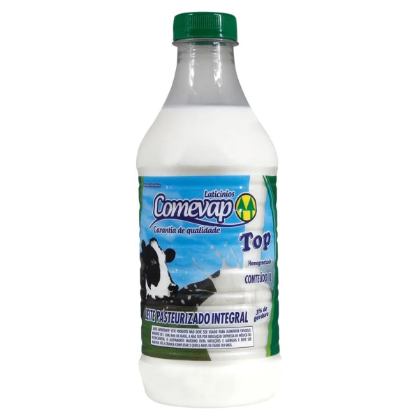 Encontraproduto.com.br - Leite Pasteurizado Integral Comevap Top 1 Litro