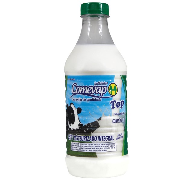Encontraproduto.com.br - Leite Pasteurizado Integral Comevap Top 1 Litro