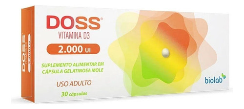 Encontraproduto.com.br - Doss 2.000Ui 30 Cápsulas