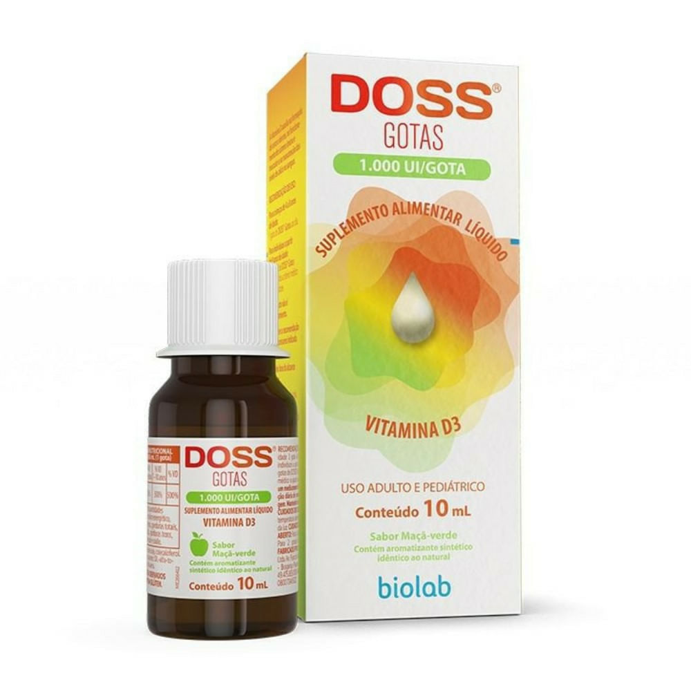 Encontraproduto.com.br - Vitamina D3 Doss 1.000UI Biolab 10ml Gotas