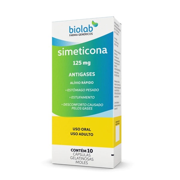 Encontraproduto.com.br - Simeticona (Ns) 125mg Cx 10 Cap