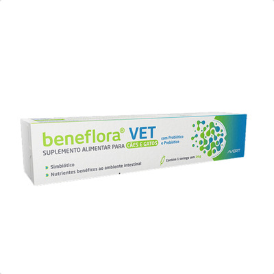 Suplemento Alimentar Avert Beneflora Vet para Cães e Gatos 14g