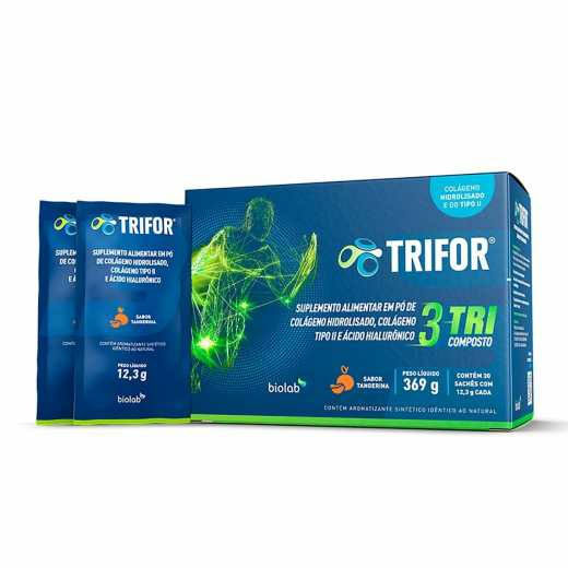 Encontraproduto.com.br - Suplemento Alimentar Trifor Sabor Tangerina 30 Sachês 12,3g