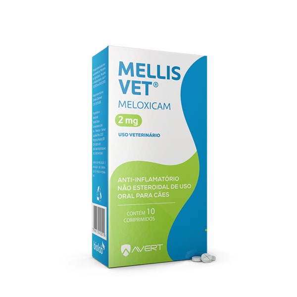 Encontraproduto.com.br - Anti-inflamatório Mellis Vet Avert Para Cães 2MG (MP)