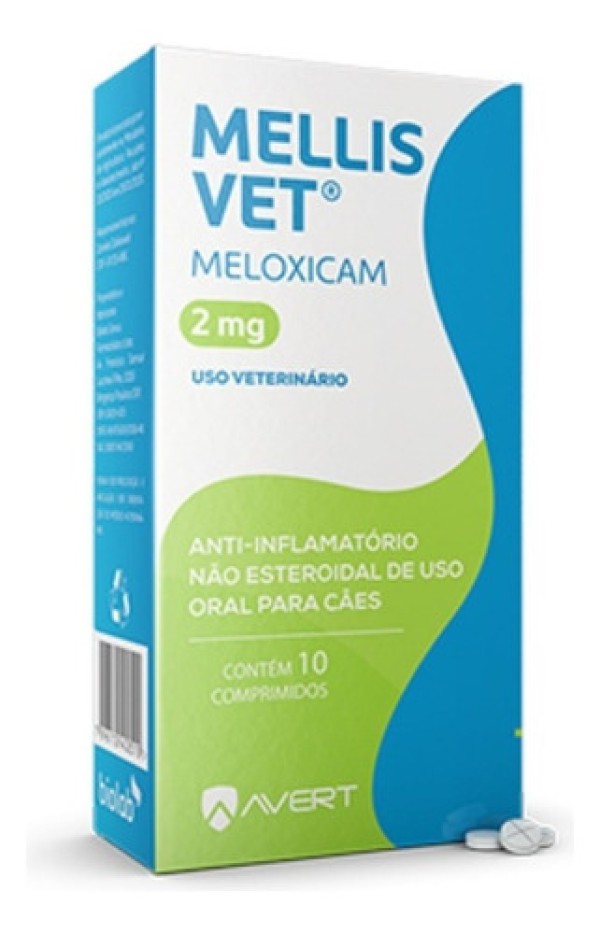 Encontraproduto.com.br - Anti-inflamatório Mellis Vet Avert Para Cães 2MG (MP)