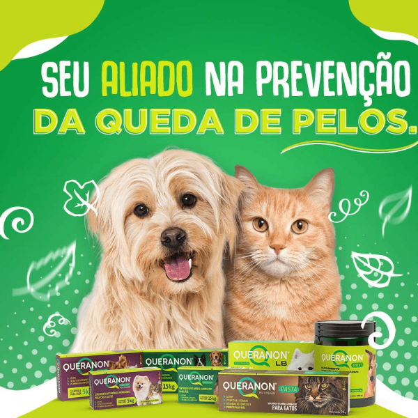 Encontraproduto.com.br - Suplemento Vitamínico Queranon Small Size para Cães e Gatos 30 Comprimidos Palatáveis